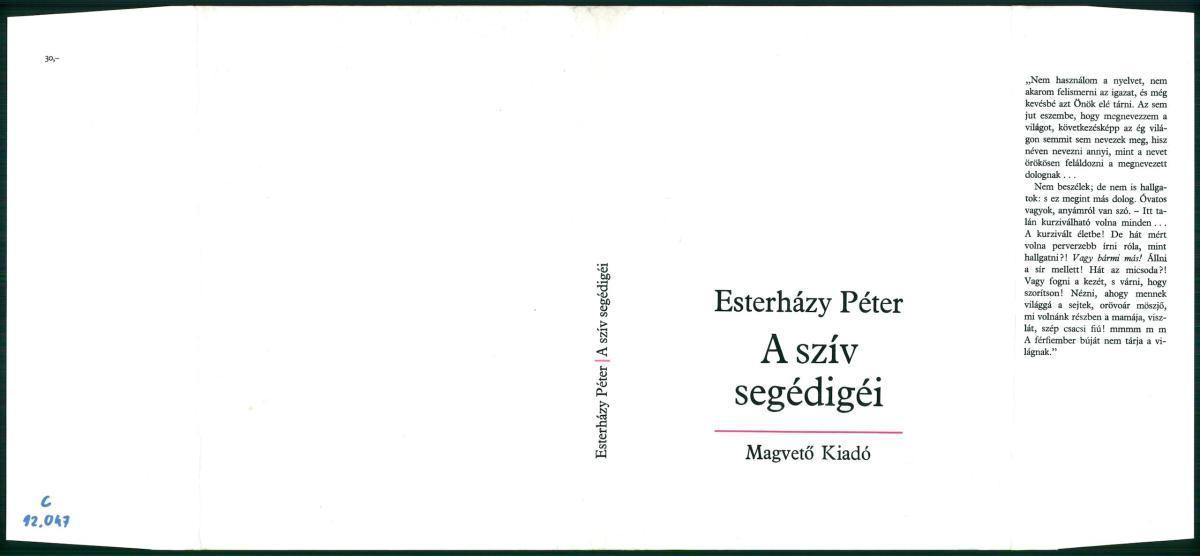 Esterházy Péter: A szív segédigéi, Esterházy Péter | Library OPAC