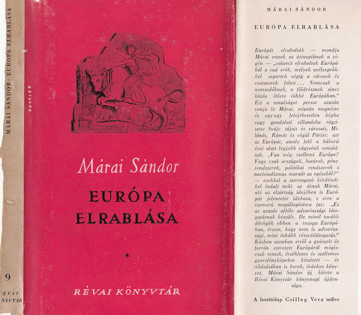 Márai Sándor: Európa elrablása, Márai Sándor | PLM Collection