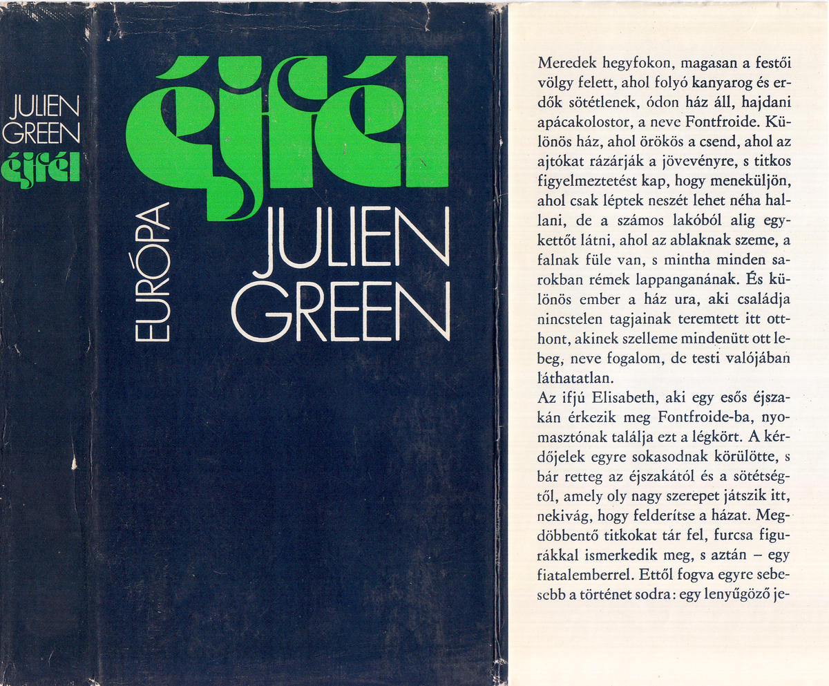 Green, Julien: Éjfél, Julien Green ; (ford. Somogyi Pál László) | PIM Gyűjtemények