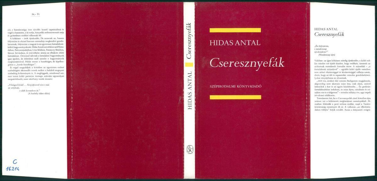 Hidas Antal: Cseresznyefák, Hidas Antal | Library OPAC