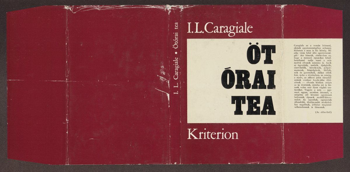 Caragiale, Ion Luca: Ötórai tea, novellák, cikkek, jelenetek, I. L. Caragiale ; (ford.) [többen] ; (előszó Páskándi Géza) | PIM Gyűjtemények