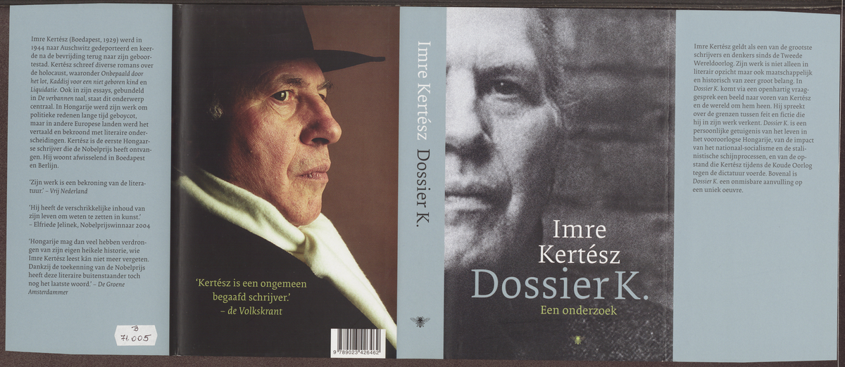 Kertész Imre: Dossier K., een onderzoek, Imre Kertész ; vertaling Mari Alföldy | PIM Gyűjtemények