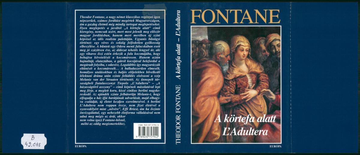 Fontane, Theodor: A körtefa alatt, Theodor Fontane ; ford. Gergely Erzsébet | Library OPAC