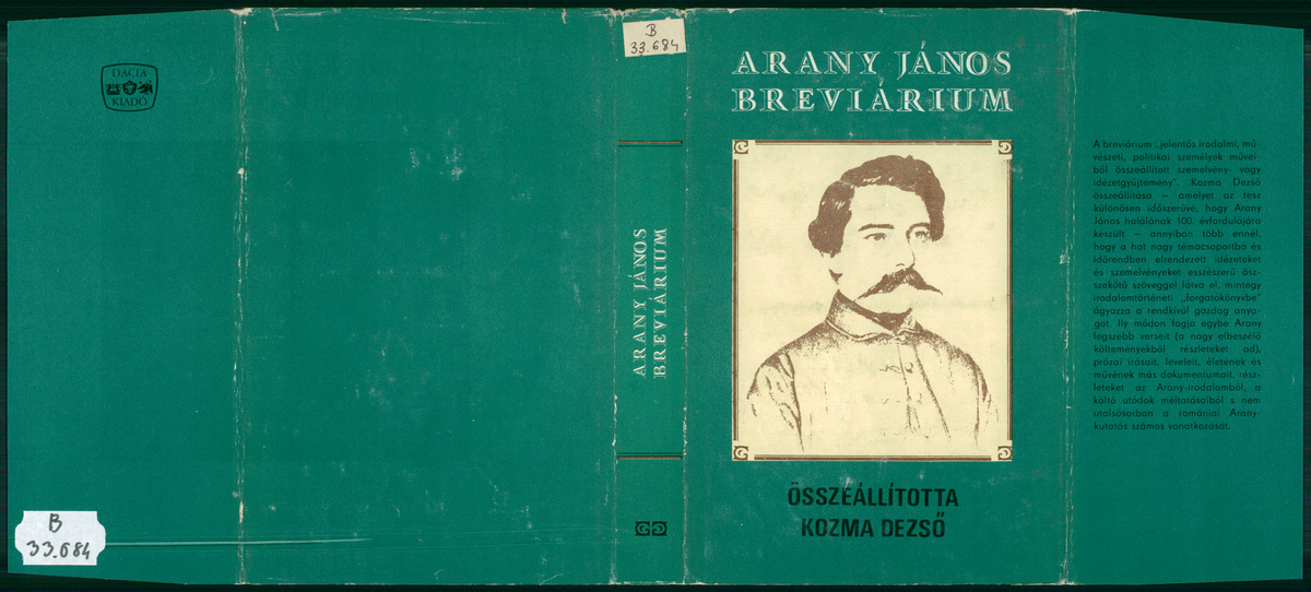 Kozma Dezső: Arany János breviárium, Kozma Dezső ; összeáll. - - | Library OPAC