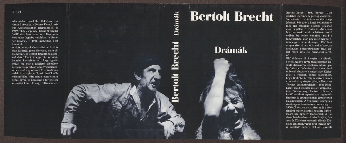 Brecht, Bertolt: Drámák, Bertolt Brecht ; Utószó: Walkó György ; Ford.: [többen] | PIM Gyűjtemények