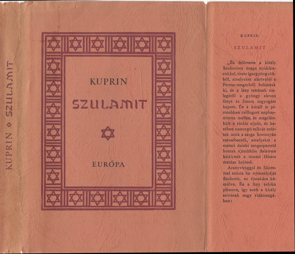 Kuprin, Alekszandr Ivanovics: Szulamit, Kuprin ; ford. Gellért György ; [ill.] Molnár Ágnes | Library OPAC